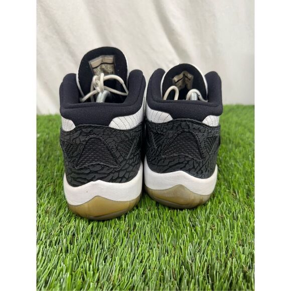Size 11 OG ALL Air Jordan 11 Retro IE Low White Black Suede Leather (306008-100) - Picture 3 of 8